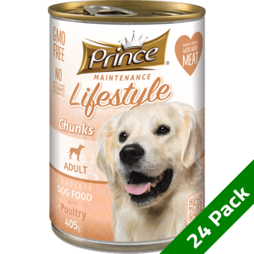 PRINCE DOG/F CHUNKS POULTRY 405G